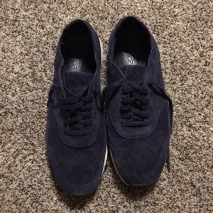 Cole Haan Grand Pro OS blue suede sneakers